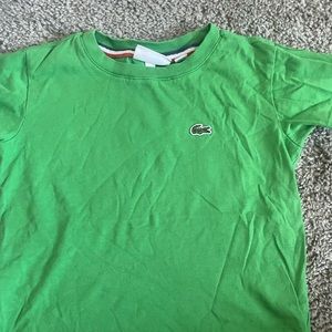 Green Lacoste t shirt